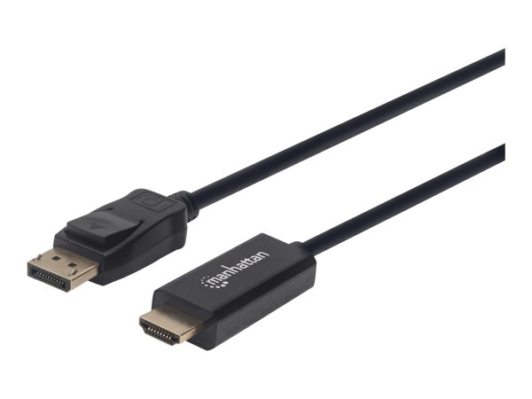 MANHATTAN 1080p DisplayPort auf HDMI-Kabel schwarz 1,8