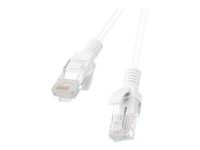 LANBERG PATCHCORD CAT.6 UTP 1M WEISS FLUKE ZERTIFIKAT