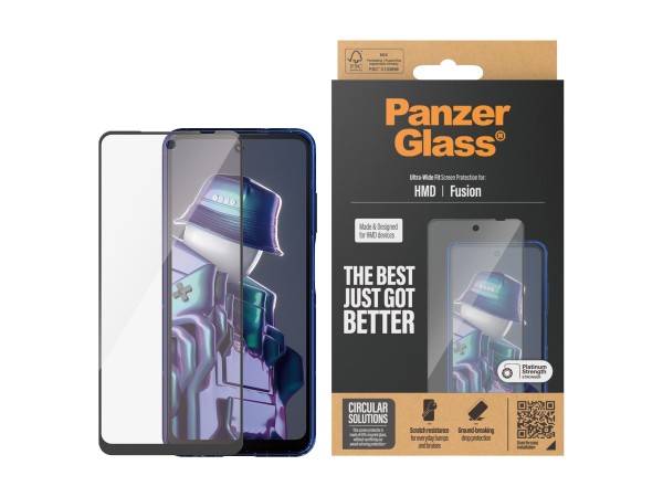 PANZERGLASS Screen Protector w. Black Frame HMD Fusion / UWF