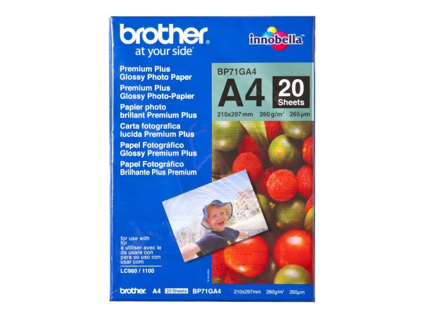 BROTHER BP-71GA4 Fotopapier A4 20BL