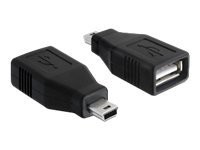 Adapter Delock USB2.0 A Buchse > mini USB Stecker