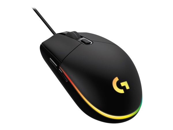 LOGITECH Gaming Mouse G203 LIGHTSYNC - Maus - optisch - 6 Tasten - kabelgebunden - USB - Schwarz