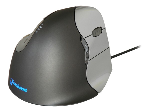 R-GO TOOLS Maus Evoluent VerticalMouse 4 Rechts med/large bl/silver retail