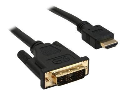 INLINE HDMI-DVI Kabel HDMI St auf DVI 18+1 St vergoldete Kontakte 0,5m