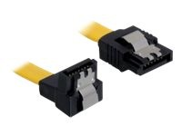 DELOCK Kabel SATA 6Gb/s 20cm gelb un/ge Metall