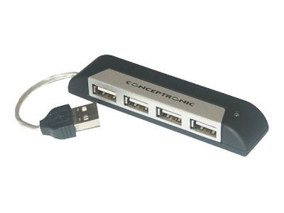 CONCEPTRONIC USB2.0 Hub 4Ports Notebook kompakt C4PUSB2