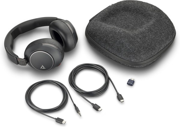HP Poly Voyager Surround 80 UC USB-C Headset +USB-C/A Adapter