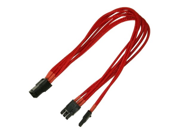 NANOXIA Kabel Nanoxia 6- auf 6+2-Pin, 30 cm, Single, rot