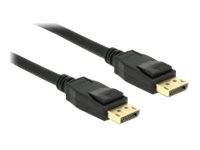 DELOCK Kabel Displayport 1.2 Stecker > Displayport Stecker 4K 60 Hz 0,5 m