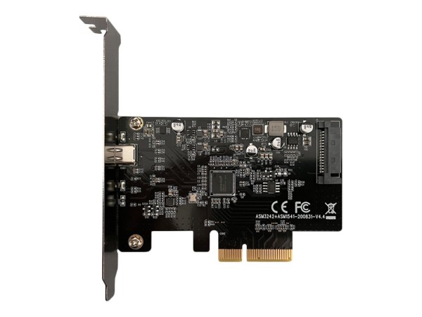 LC-POWER PCI-C-USB32-2x2 Gehäuse PCI-Karte f.eine externe NVMe-M.2SSD (LC-PCI-C-USB32-2X2)