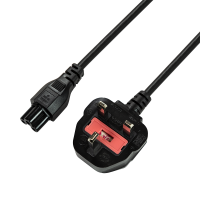 LOGILINK Power Cord, BS 1363-IEC C5, black,  1,80m