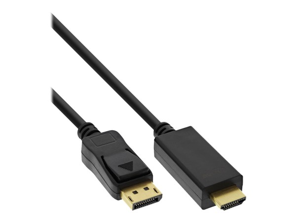 INLINE DisplayPort zu HDMI Konverter Kabel 4K/60Hz schwarz 5m