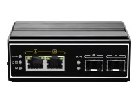 LEVELONE Switch 4 Port Gigabit PoE DIN-Rail,-40°C to 75°C